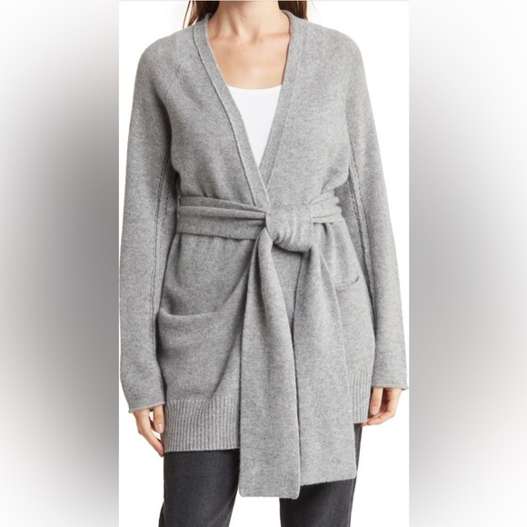 🔥🔥360 CASHMERE Sonny Cashmere Open Front Cardigan - Picture 1 of 10
